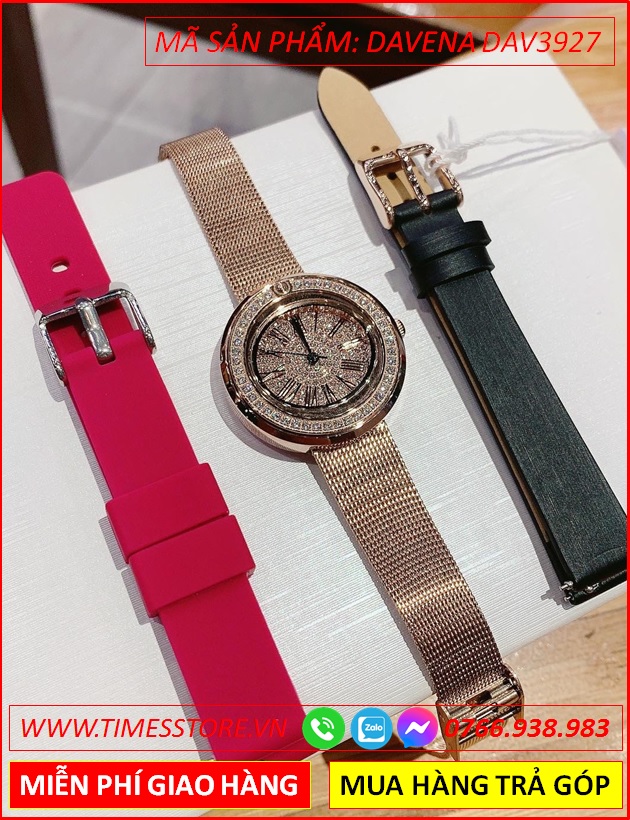 set-dong-ho-nu-davena-mat-tron-day-thep-luoi-mesh-rose-gold-chinh-hang-dep-gia-re-timesstore-vn