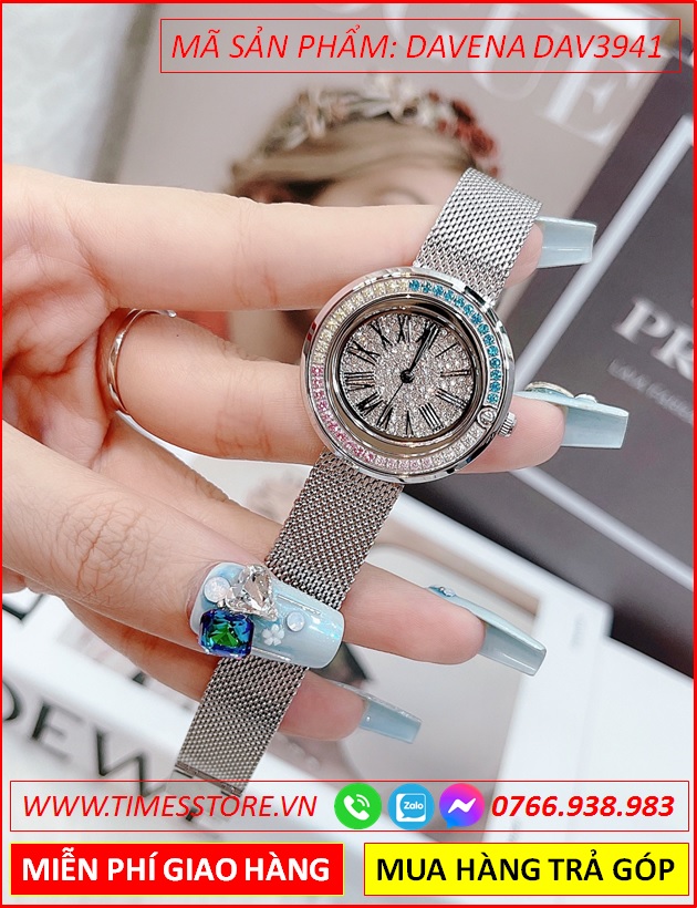 set-dong-ho-nu-davena-mat-tron-full-da-swarovski-day-luoi-silver-dep-gia-re-timesstore-vn