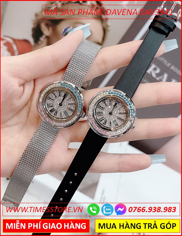 set-dong-ho-nu-davena-mat-tron-full-da-swarovski-day-luoi-silver-dep-gia-re-timesstore-vn