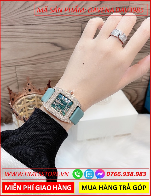 set-dong-ho-nu-davena-mat-vuong-xanh-dinh-da-swarovski-rose-gold-day-silicon-xanh-duong-dep-gia-re-timesstore-vn