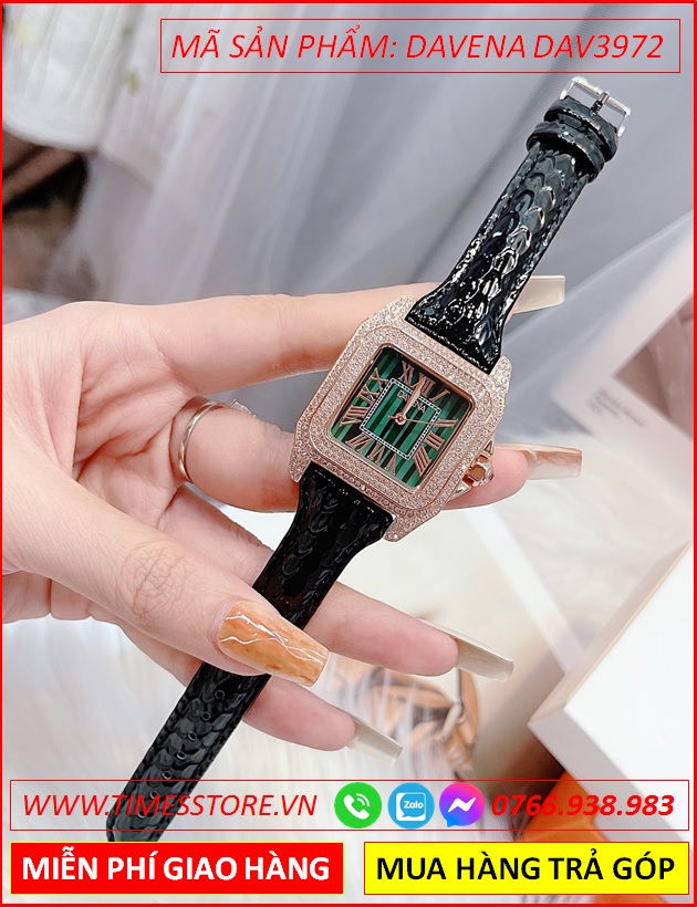 set-dong-ho-nu-davena-mat-vuong-swarovski-rose-gold-day-da-den-dep-gia-re-timesstore-vn