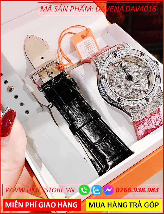 set-dong-ho-nu-davena-ngoi-sao-5-canh-mat-xoay-full-da-swarovski-day-da-hong-dep-gia-re-timesstore-vn