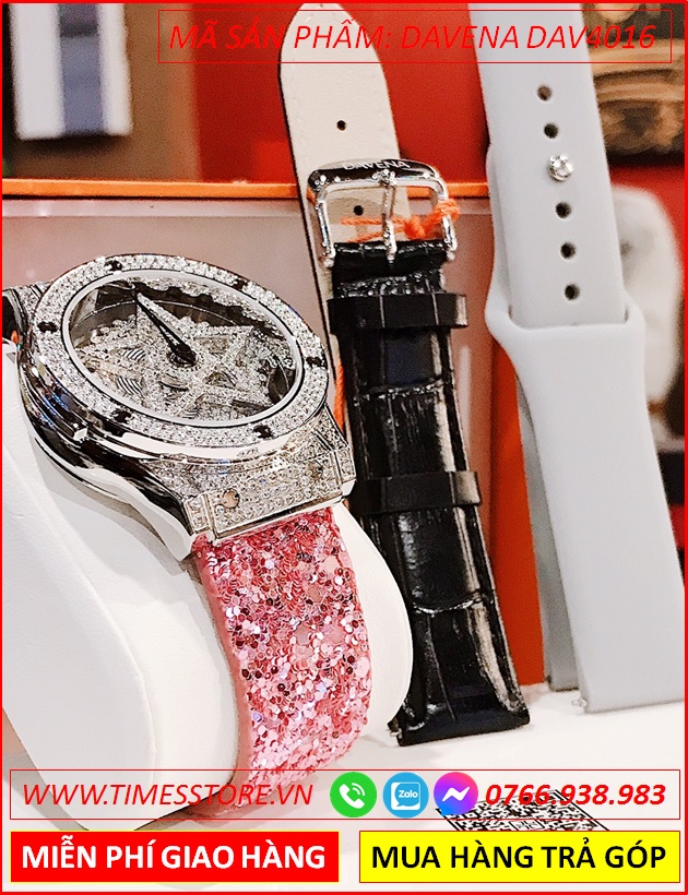 set-dong-ho-nu-davena-ngoi-sao-5-canh-mat-xoay-full-da-swarovski-day-da-hong-dep-gia-re-timesstore-vn