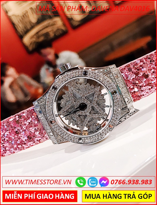 set-dong-ho-nu-davena-ngoi-sao-5-canh-mat-xoay-full-da-swarovski-day-da-hong-dep-gia-re-timesstore-vn