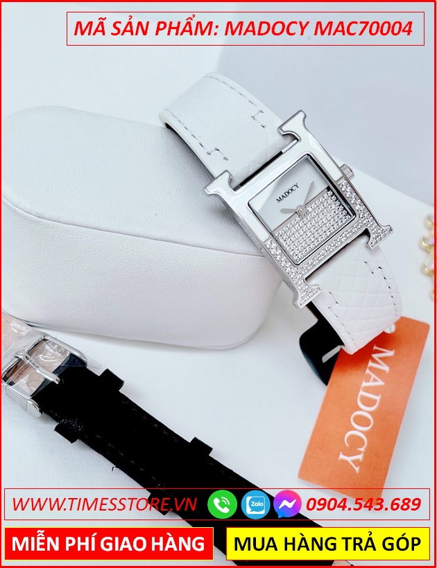 set-dong-ho-nu-madocy-mat-vuong-tua-hermes-dinh-da-silver-day-da-trang-thoi-trang-dep-timesstore-vn