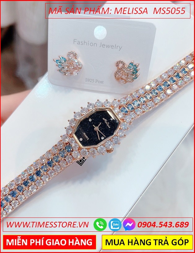 set-dong-ho-nu-melissa-mat-den-vong-tay-full-da-swarovski-rose-gold-vien-da-xanh-duong-thoi-trang-dep-gia-re-timesstore-vn