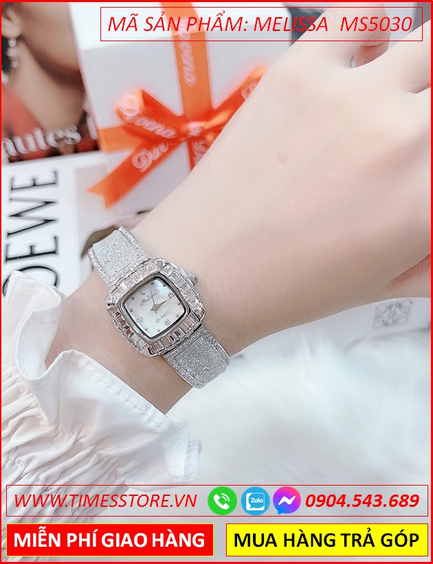 set-dong-ho-nu-melissa-mat-vuong-vien-da-ong-lac-tay-full-da-silver-thoi-trang-dep-gia-re-timesstore-vn