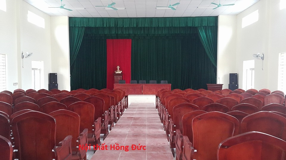 Hồng Đức hoàn thành dự án  Lắp đặt phòng hội trường 208 chỗ ngồi cho UBND xã Mỹ Lộc huyện Hậu lộc