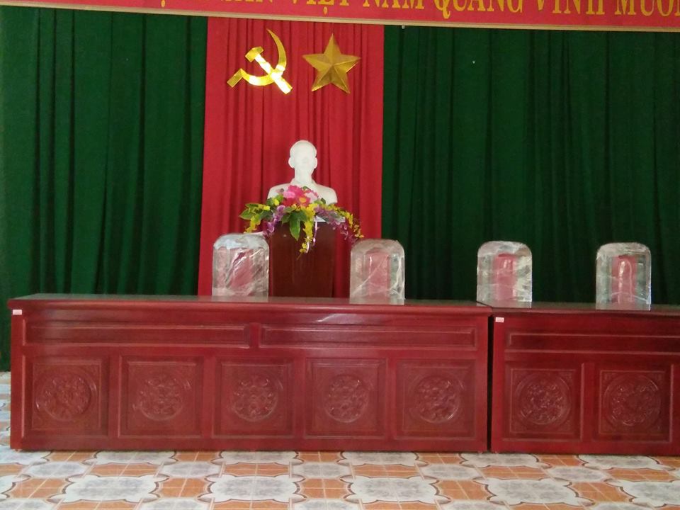 Tháng 9 - 2017, hoàn thành lắp đặt Hội trường UBND xã Quảng Đông