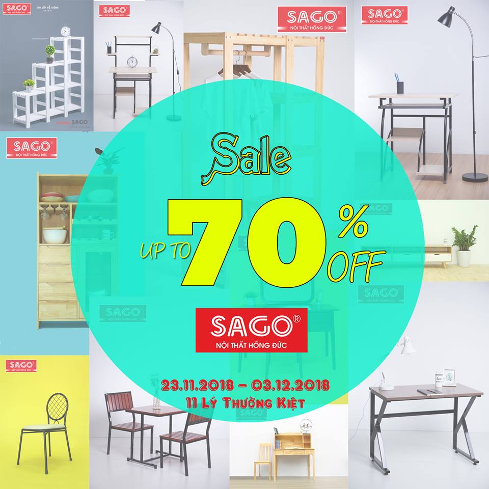 Sale up to 70% Black Friday cùng SAGO HỒNG ĐỨC