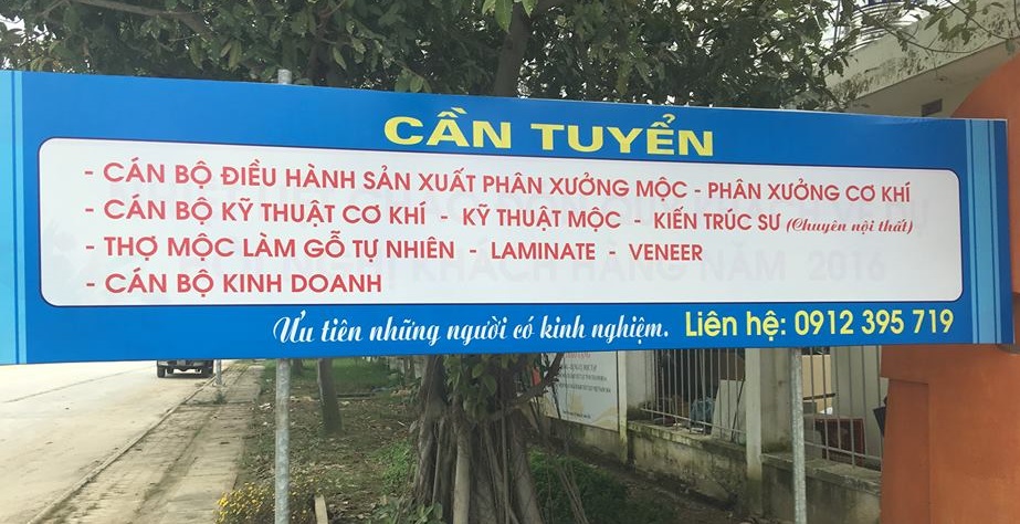 CẦN TUYỂN DỤNG