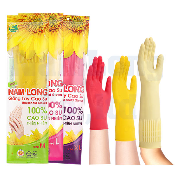 Găng tay cao su đa dụng nam long