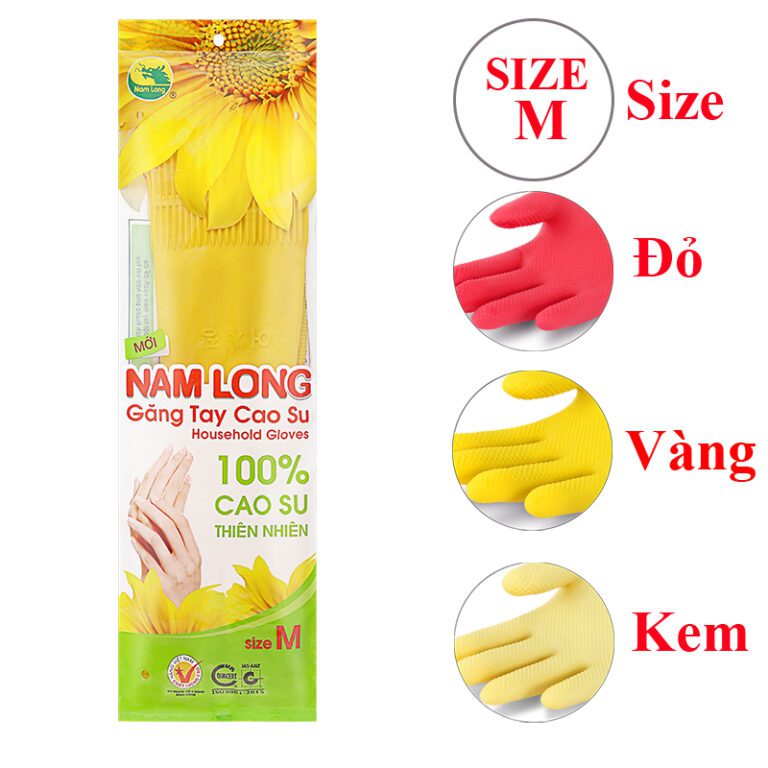 Găng tay cao su size M