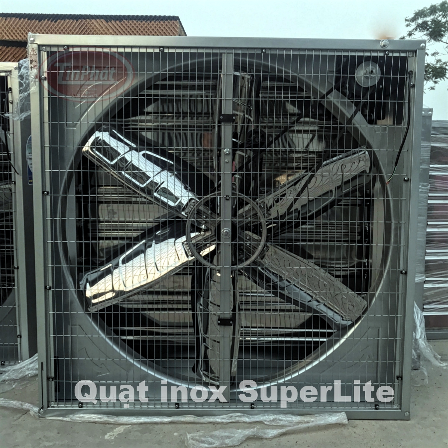 quạt hút gió cho trang trại gà, trại heo, trại vịt inox