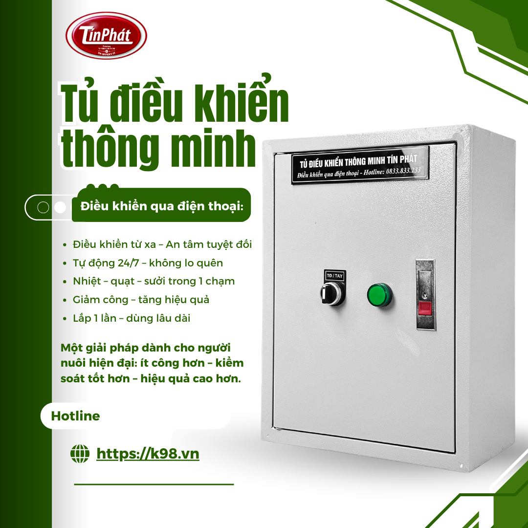 Tủ Điện Thông Minh - Giải Pháp Tự Động Hóa Nông Nghiệp & Chăn Nuôi
