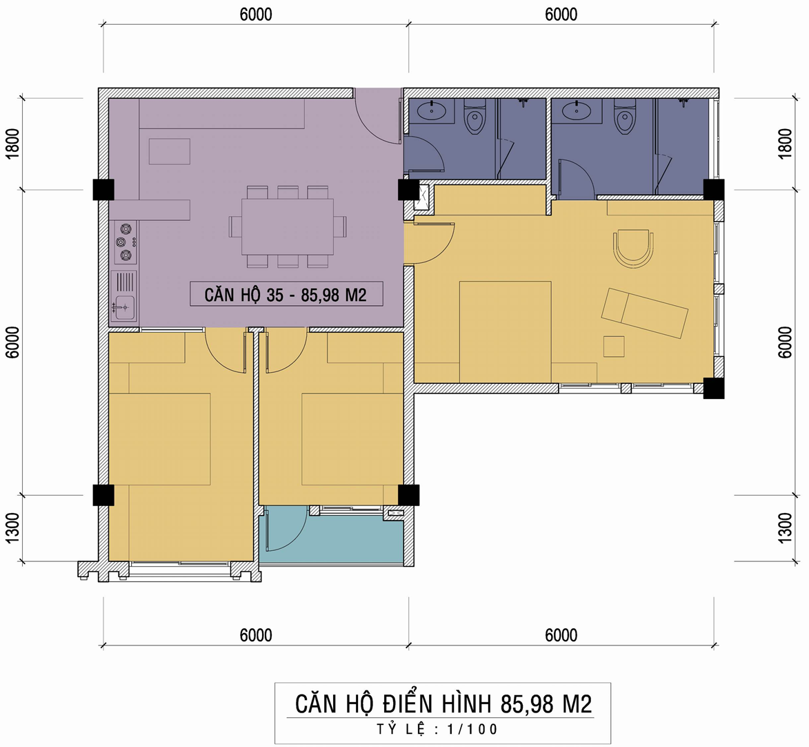 căn hộ cham oasis nha trang - condotel nha trang 85m2