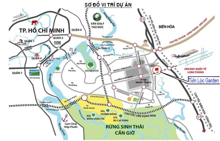 vị trí tiến lộc garden