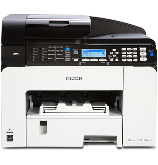 Máy in phun màu đa chức năng Ricoh SG 3110SFNW