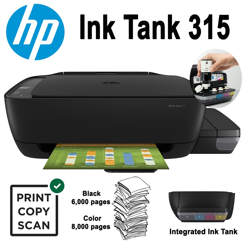 Máy in phun màu HP Ink Tank 315 All In One (Z4B04A) (Print, copy, scan)