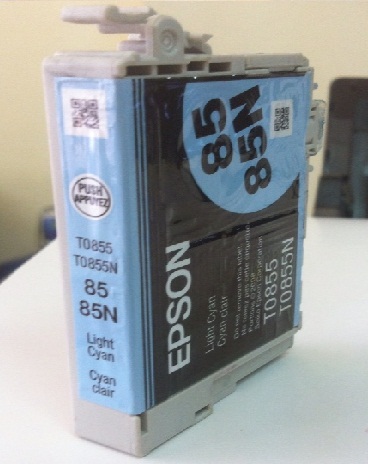 Mực in chính hãng màu xanh light Epson T60