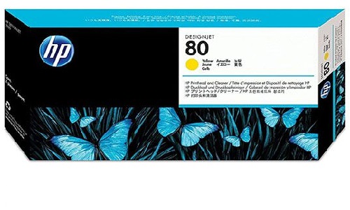 Đầu in HP No 80 màu vàng dùng cho máy in HP 1050C/1055CM