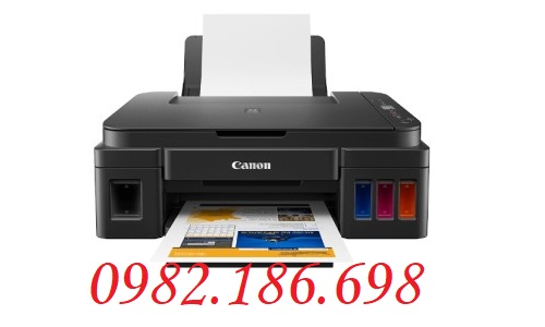 Máy in phun màu đa chức năng Canon G3010 in qua wifi