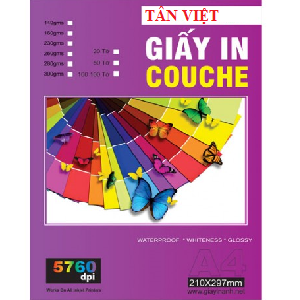 Giấy Couche khổ A4