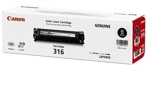 Hộp mực canon 316 màu đen dùng cho máy in Canon LBP 5050