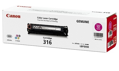 Hộp mực canon 316 màu đỏ dùng cho máy in Canon LBP 5050