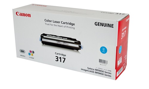 Hộp mực Canon 317 màu xanh dùng cho máy in Canon MF8450/9220CDN