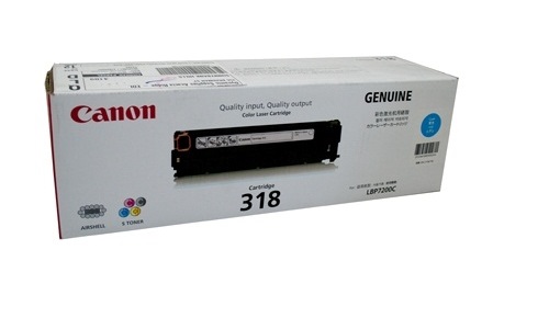 Hộp mực Canon 318 màu xanh dùng cho máy in Canon LBP 8380/8350