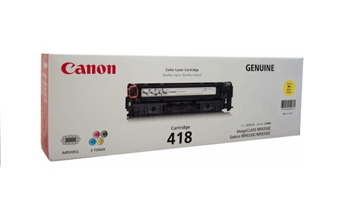 MỰC IN CANON 418 YELLOW TONER CARTRIDGE