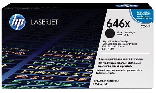 Mực in HP 646X (CE264X) màu đen dùng cho máy in HP CM4540MFP