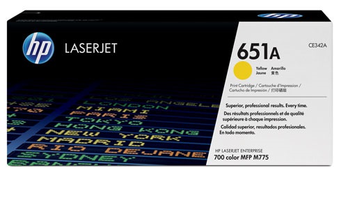 Mực in HP 651A (CF342A) màu vàng dùng cho máy in HP MFP775
