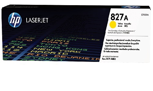 Mực in HP 827A màu vàng (CF302A) dùng cho máy in HP M880Z