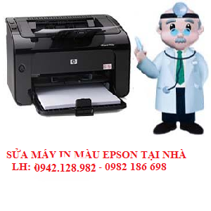 Máy in màu Epson 1390 bị nháy 2 đèn