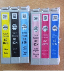 Mực in chính hãng Epson T50- màu xanh