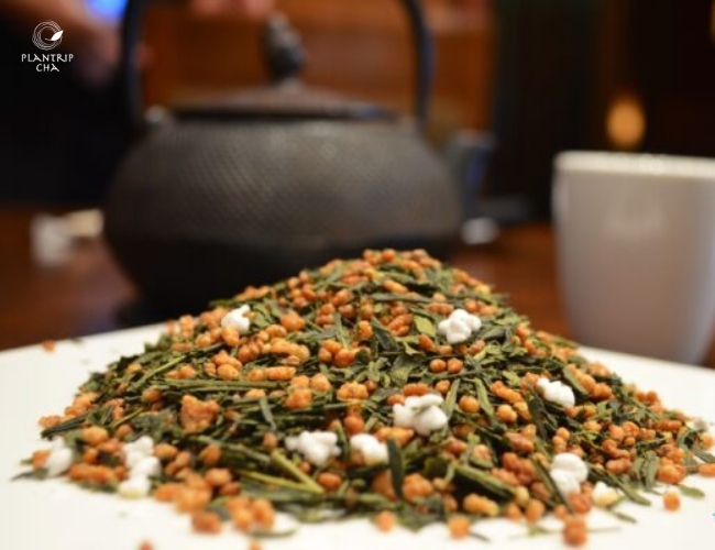 Hương vị traf gaoj rang Genmaicha 