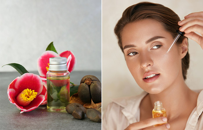 Chăm sóc làn da ẩm mượt, tươi trẻ và mịn màng cùng dầu hoa trà (Ảnh: sưu tầm)