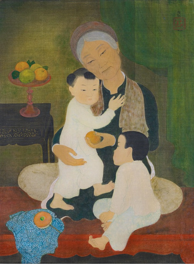 Bức họa “Bà” đạt mức 4,250,000 HKD (12,6 tỷ VNĐ) tại phiên đấu giá Sotheby’s Hong Kong ngày 08/07/2020 (Ảnh: sưu tầm)