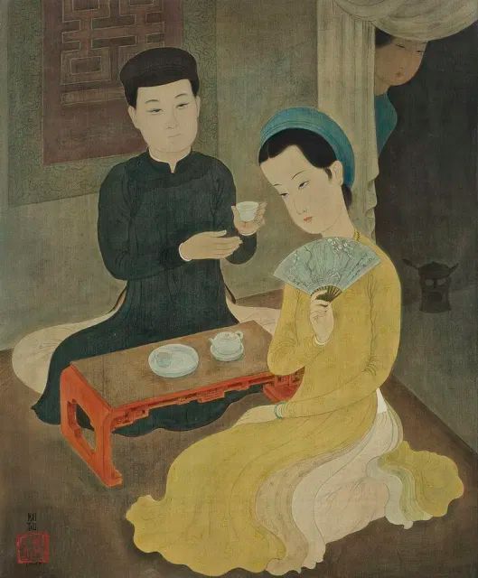 Tác phẩm L’heure du thé (Tea time), 1945 (Ảnh: sưu tầm) 