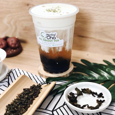 Một thức uống pha từ cốt trà Oolong Rang