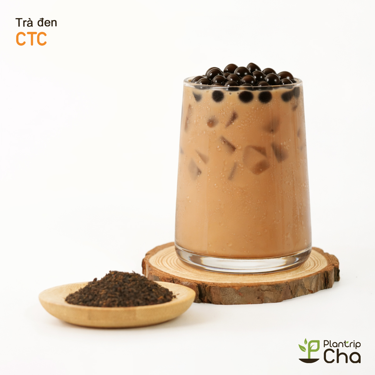 Trà đen CTC pha trà sữa truyền thống.