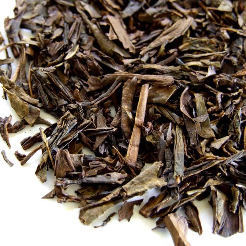trà houjicha lá