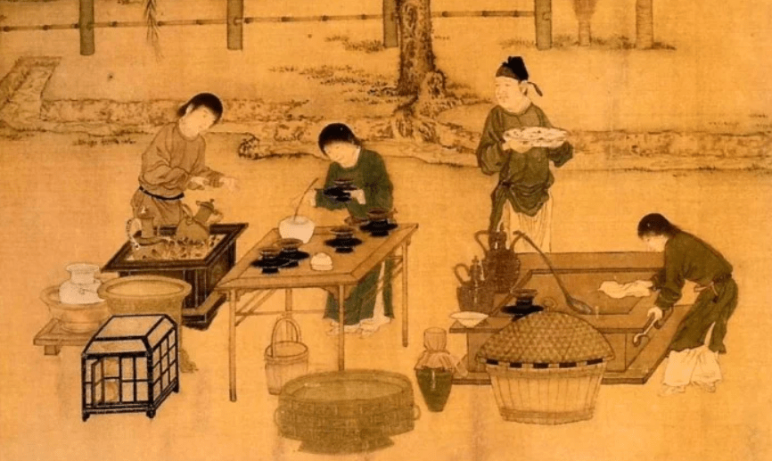 Thời kỳ Hậu Lê xuất hiện nhiều tác phẩm đề cập đến thú vui thưởng trà (Ảnh: sưu tầm)