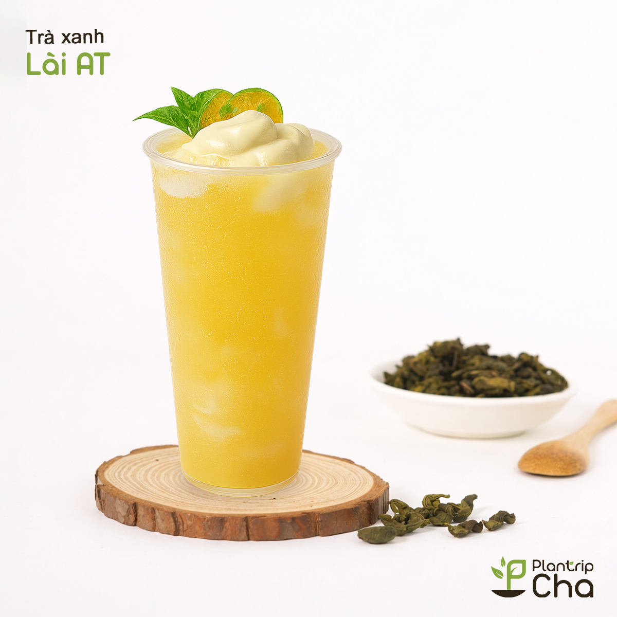 Trà xanh lài pha trà mãng cầu.