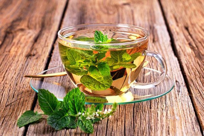 uống trà gì dễ ngủ - trà bạc hà