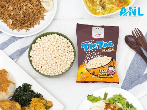Snack trân châu giòn