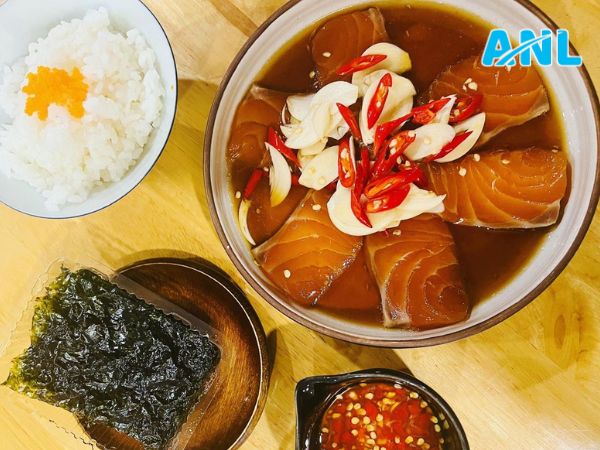 Cá hồi ngâm tương kiểu Nhật