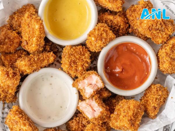 Cá hồi chiên xù